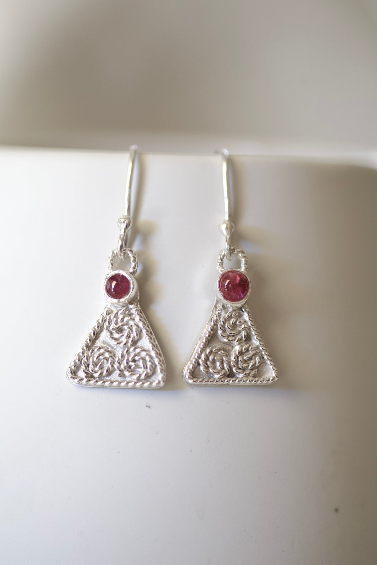 Reticulated recycled silver jewelry handcrafted by Yasmin Nabulsi