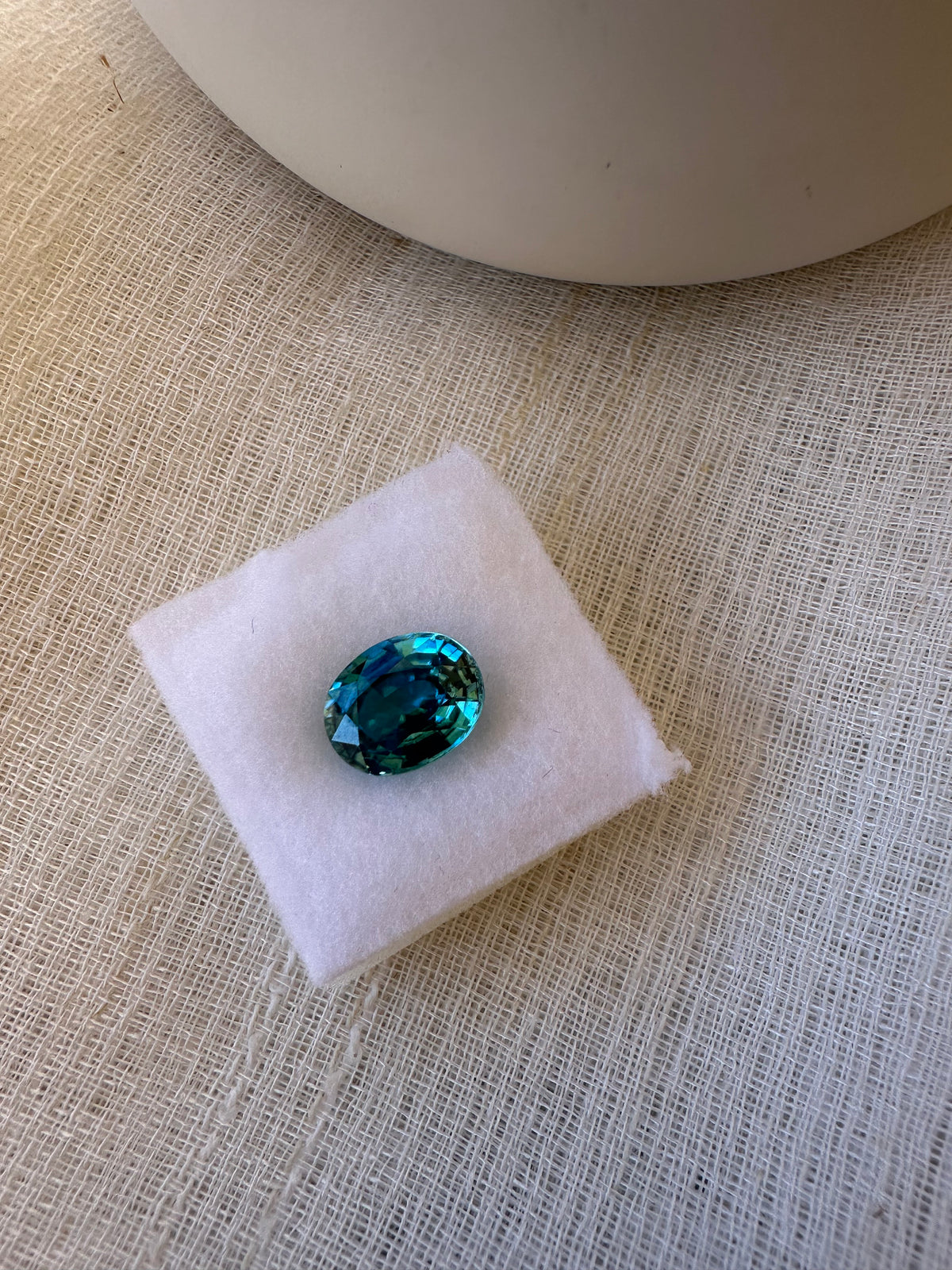 Natural blue zircon 4.99ct gemstone for fine jewelry design