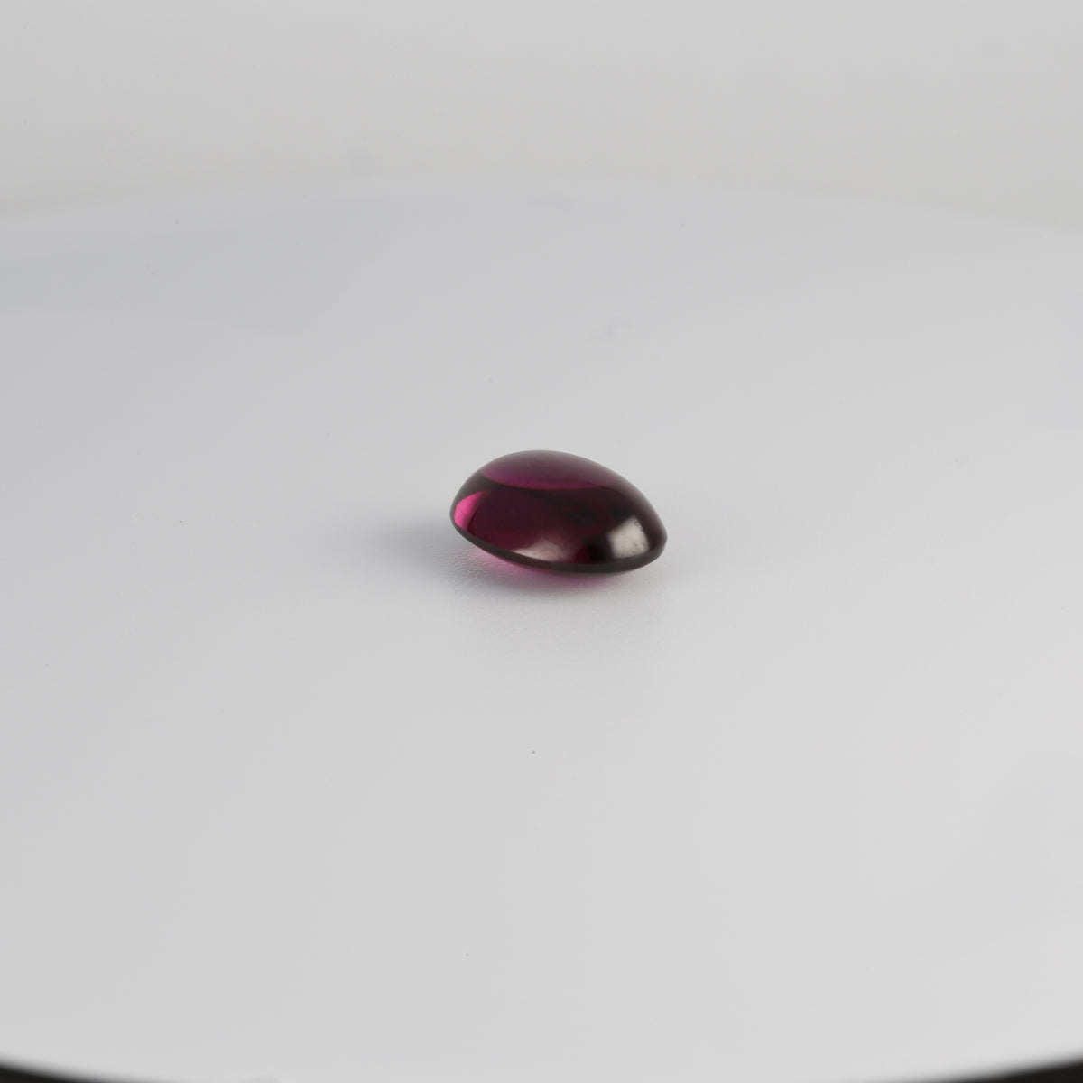Natural garnet 3.38 carat oval cabochon, custom design quote available