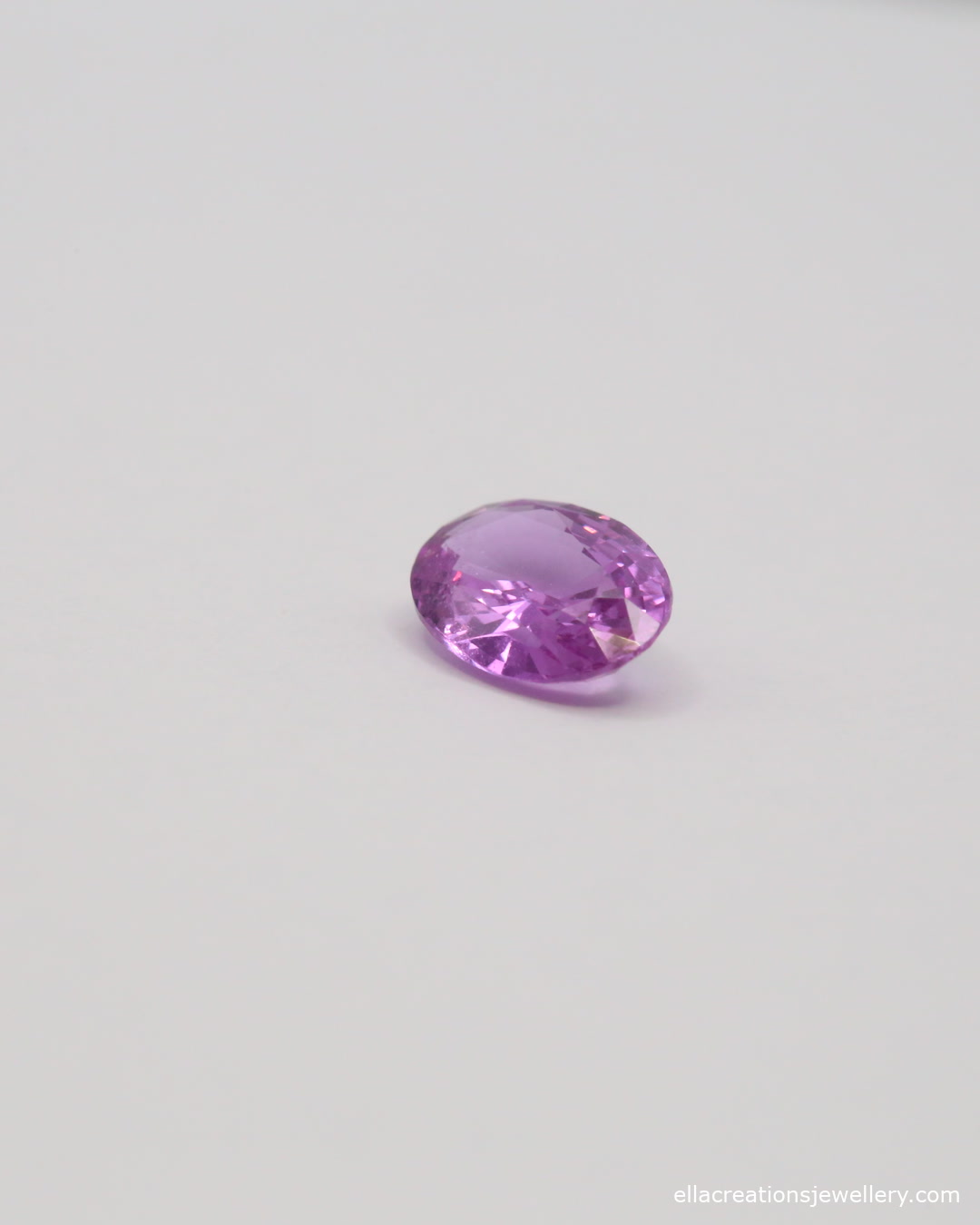 Oval mixed cut pink sapphire, 1.19 carats, IGI certified | Yasmin Nabulsi Fine Jewelry