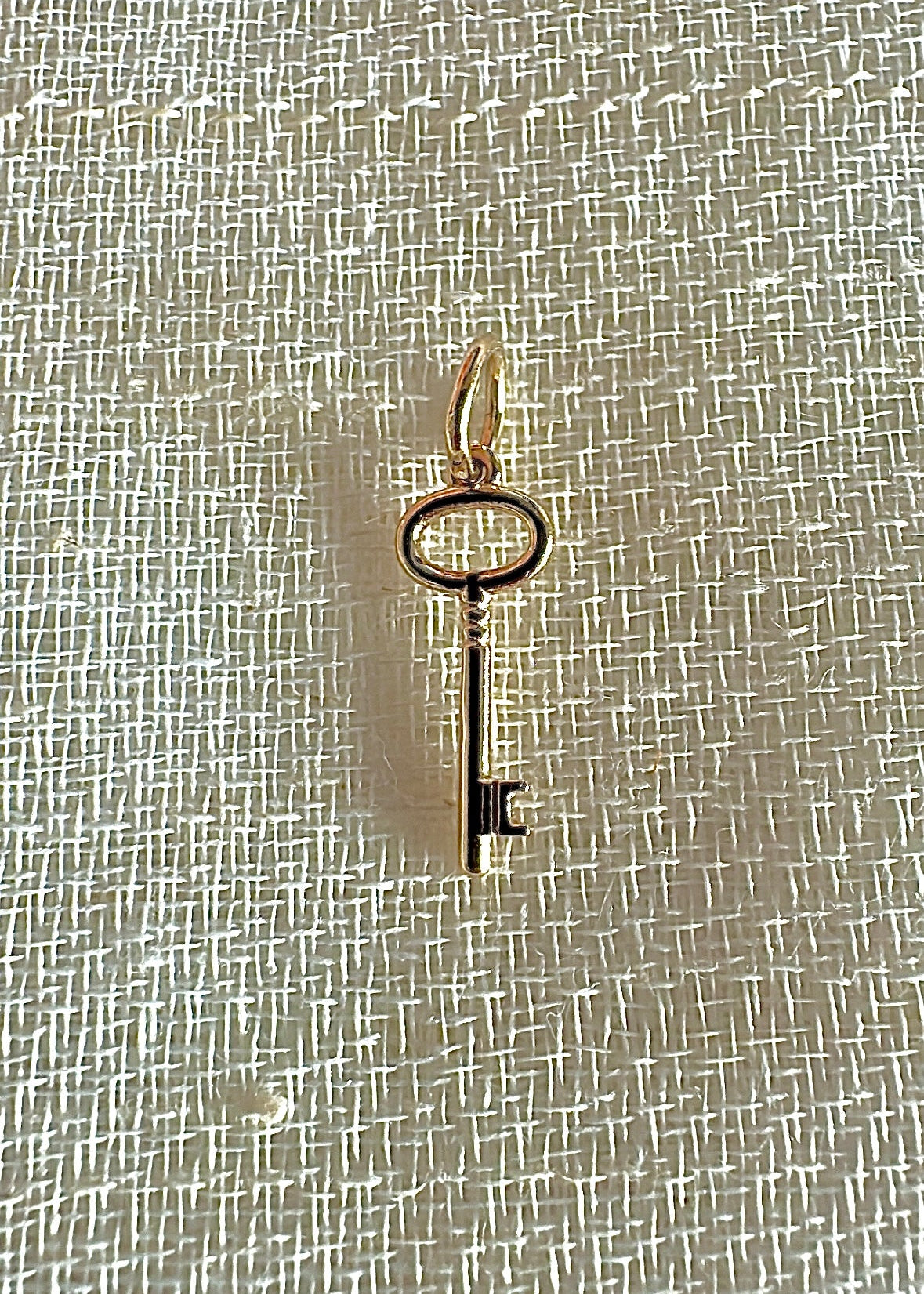 Key of Return gold charm in 14K or 18K solid gold | Yasmin Nabulsi Fine Jewelry