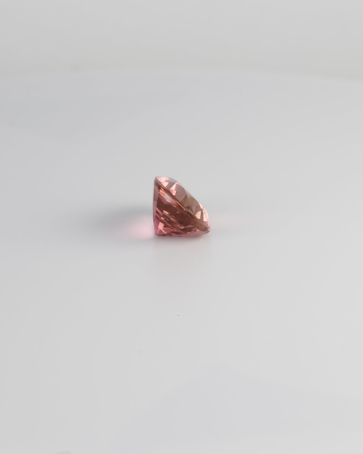 Pink tourmaline pear shape stone, third view of the 2.25ct gem