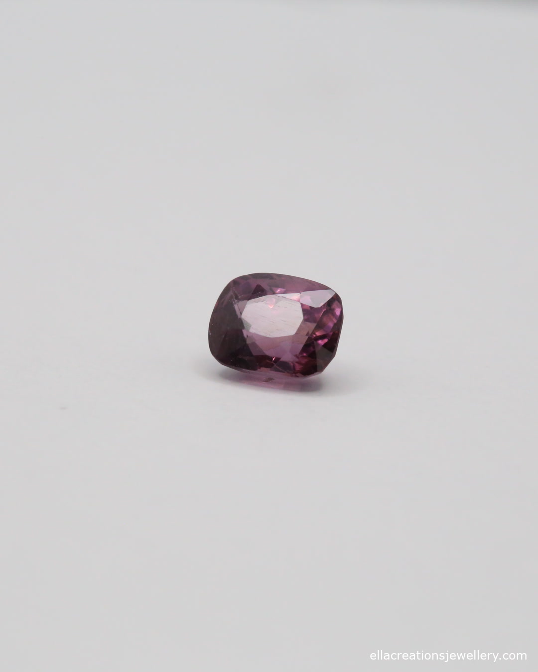 Cushion mixed cut purple spinel, 1.23 carats, IGI certified | Yasmin Nabulsi Fine Jewelry