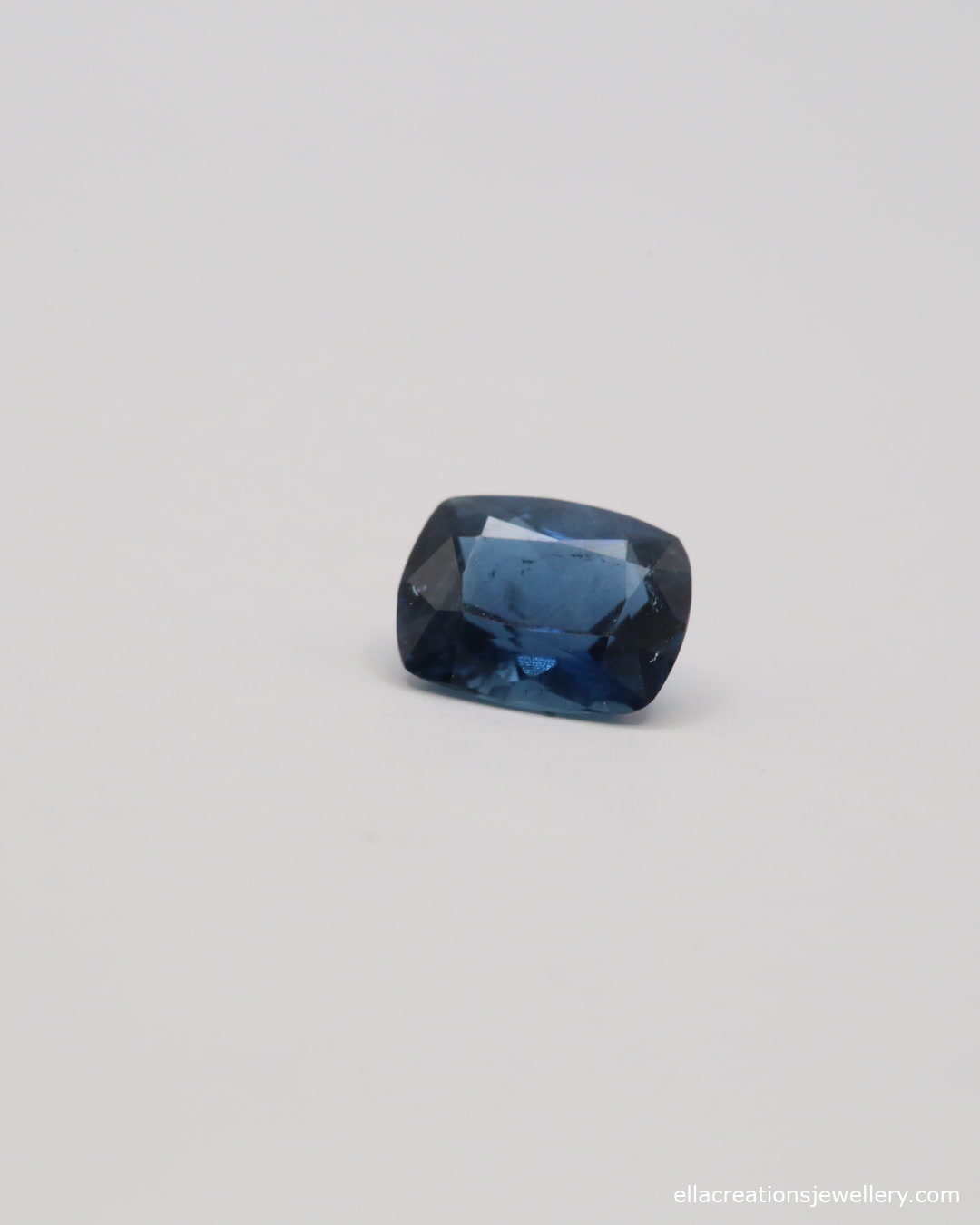 Cushion mixed cut indicolite tourmaline, 2.24 carat loose gemstone | Yasmin Nabulsi Fine Jewelry